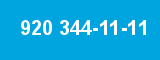 920 344-11-11